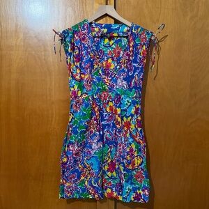 Lauren Ralph Lauren Colorful Floral Swim Coverup Size Medium